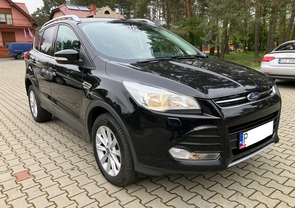 Ford Kuga cena 53800 przebieg: 222600, rok produkcji 2015 z Leszno małe 352